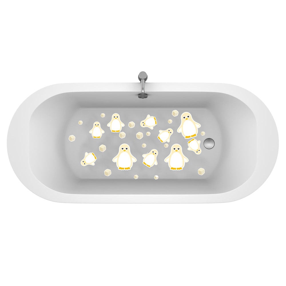 Pegatinas antideslizantes para bañeras pingüinos beige - Maisons du Monde