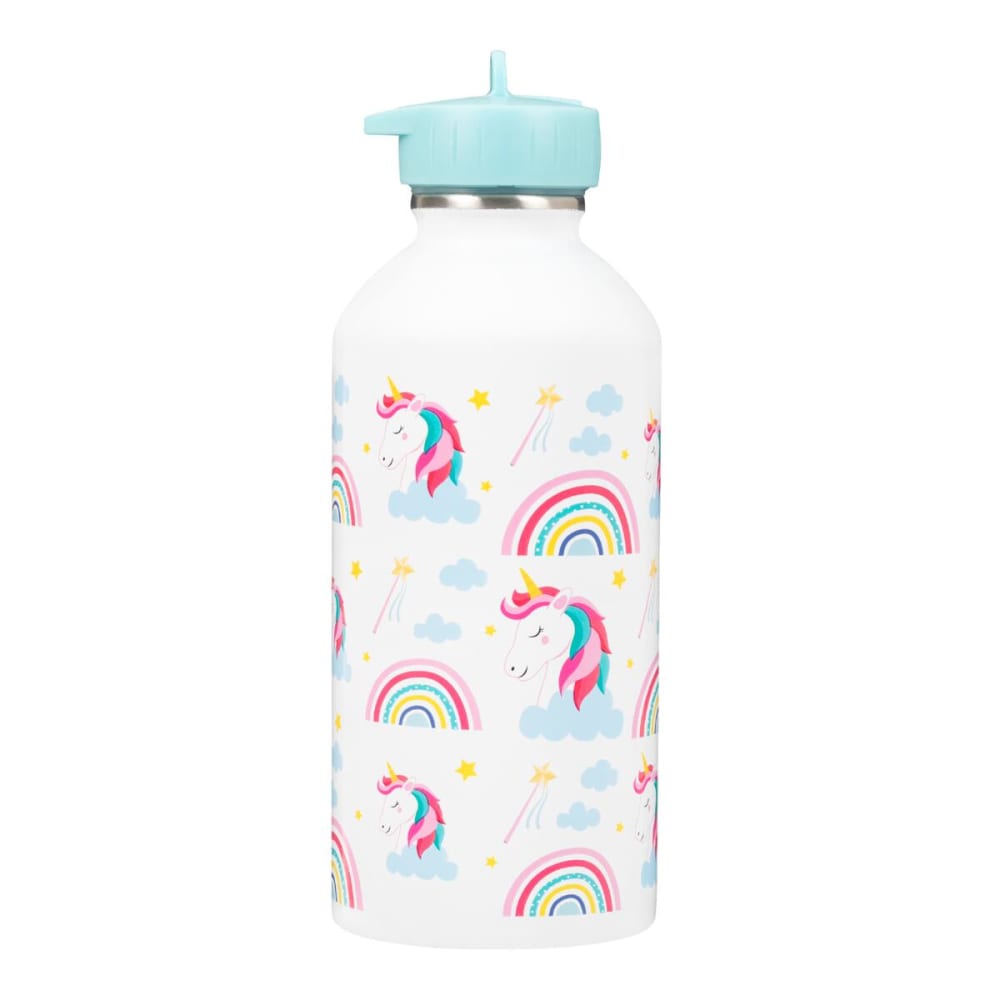 Draeger Paris Gourde métal inox enfant - licorne Blanc Inox - 6x17x6cm