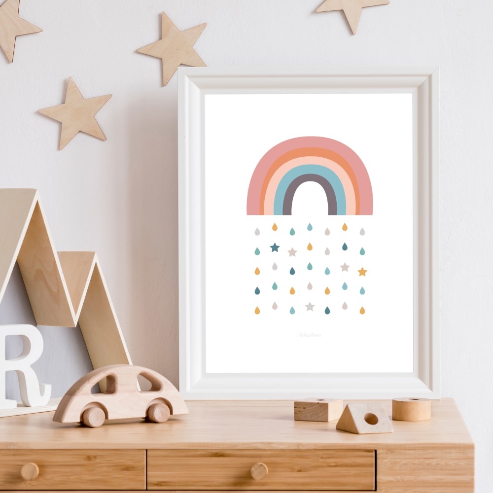 Poster in carta Arcobaleno sunset 30x40cm - Nicolasito