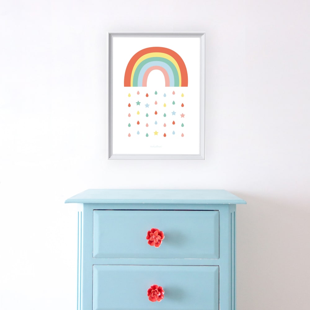 Póster papel Arcoíris Multicolor 30x40cm - Maisons du Monde