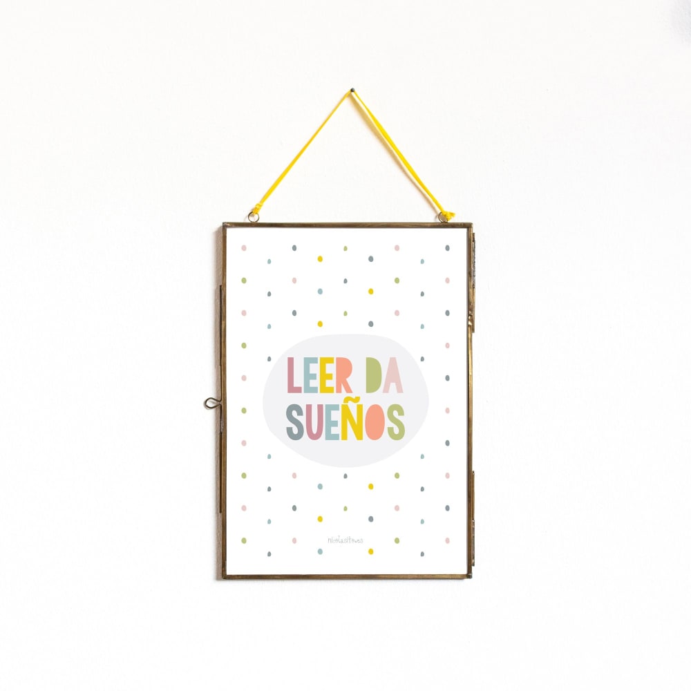 Póster de pared papel Leer da Sueños 21x30cm - Maisons du Monde