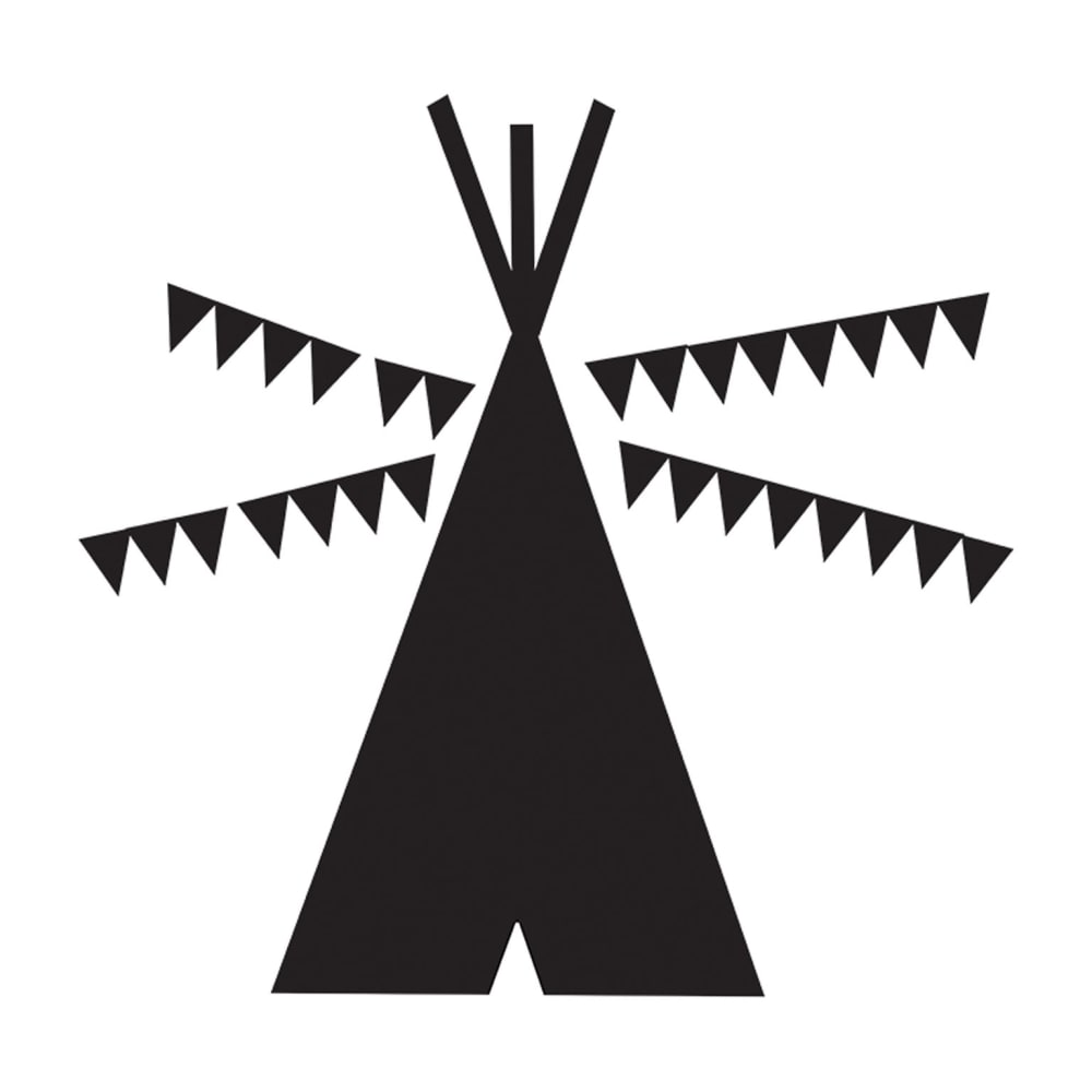 Lavagna Teepee adesiva da parete 88x50cm - Lavagna