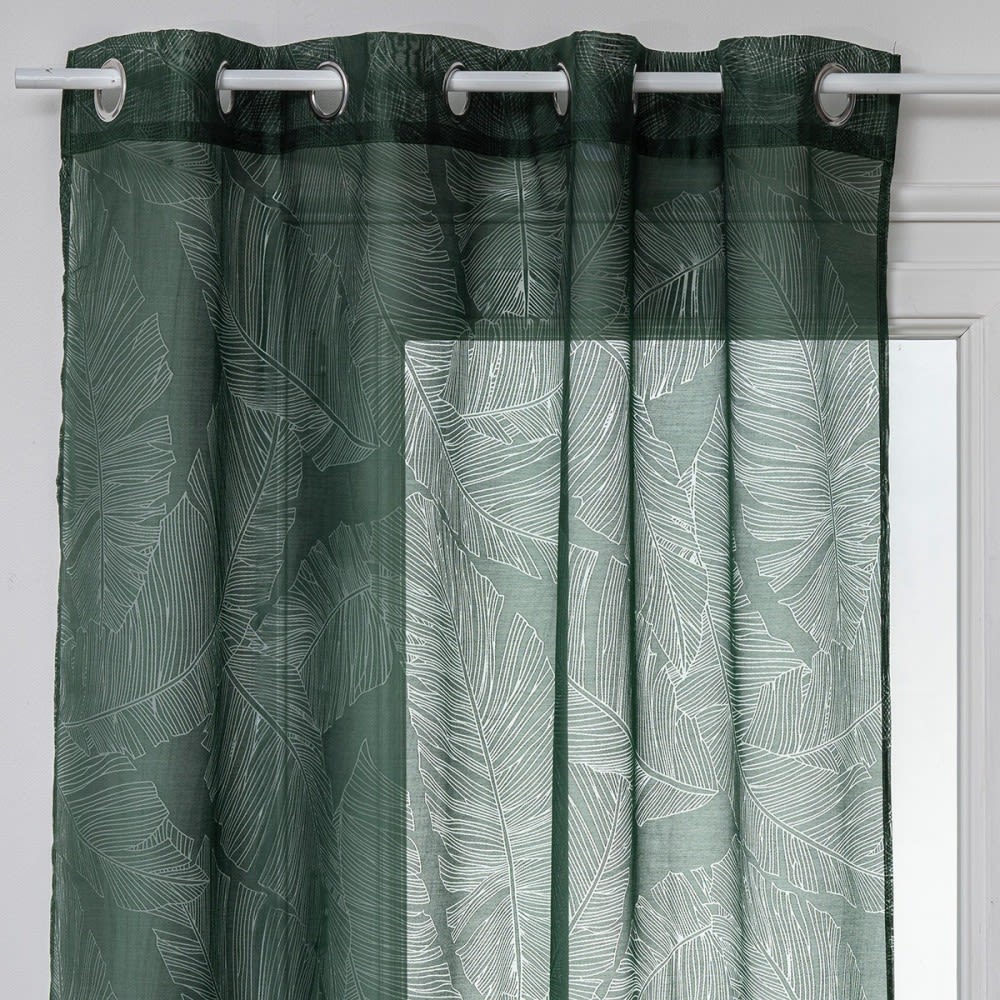 Decoratie Voilage polyester Vert 140 X 240 style contemporain Vert Pes - Polyester