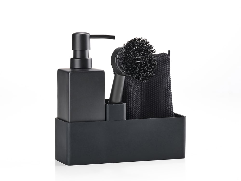 Ensemble vaisselle en silicone noir