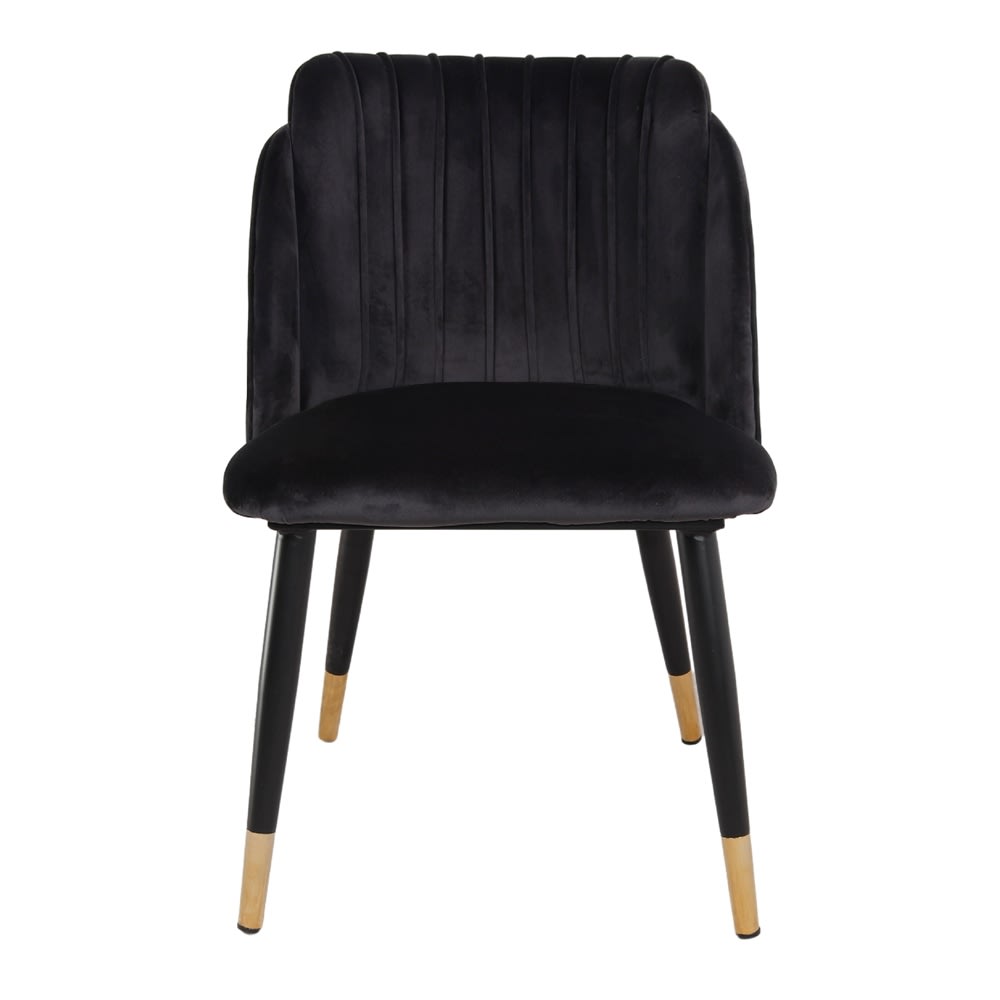 Silla tapizada - negro - 84x52x59 - Maisons du Monde