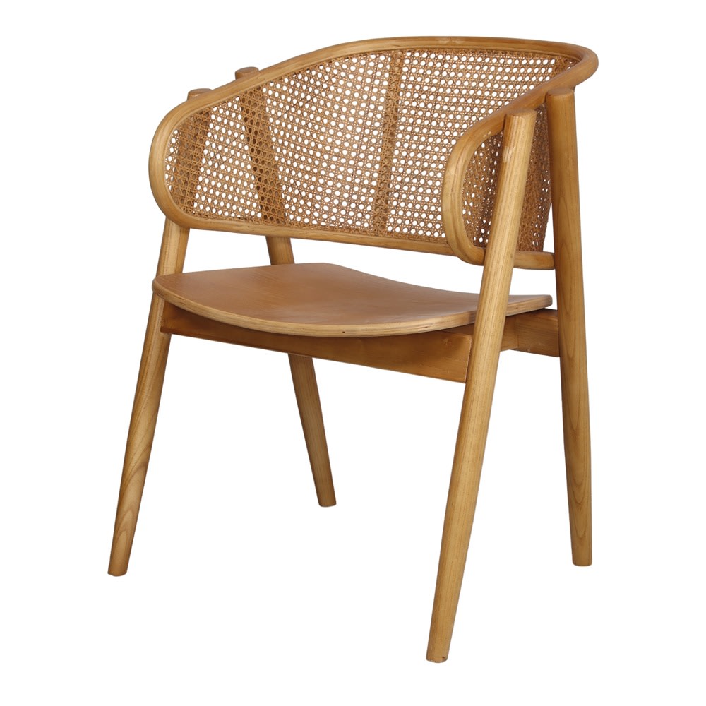 Silla de madera - marrón - 80x62x59