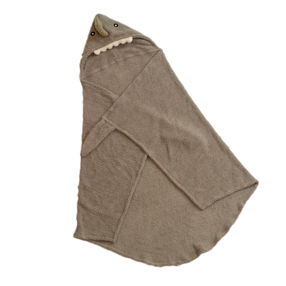Asciugamano Dino 100% poliestere grigio 148X118 cm - Modello Contemporaneo - Grigio - PVC - Cloruro di polivinile