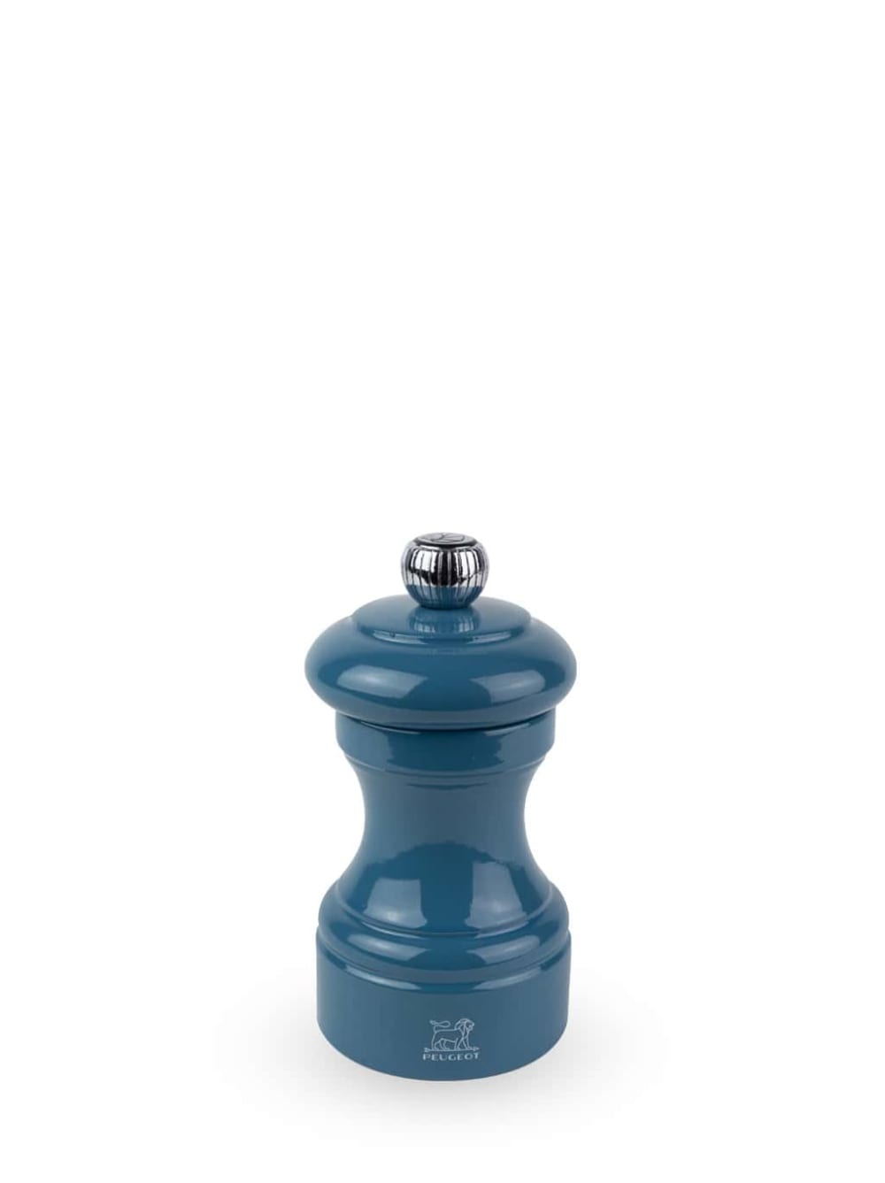 Moulin à poivre manuel en bois laqué bleu pacifique H10cm Moulin à poivre manuel en bois laqué bleu pacifique H10cm
