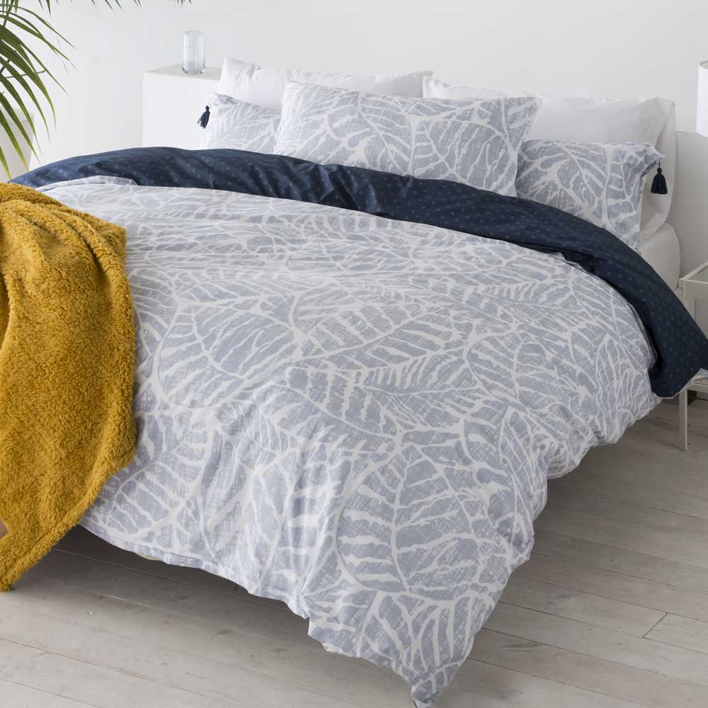 Funda nórdica reversible microfibra gris 220x220 Cama de 135
