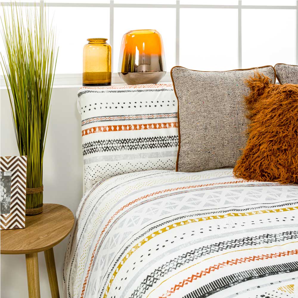 Funda nórdica microfibra bambula multicolor (150 X 220 cm) Cama de 90 - Maisons du Monde