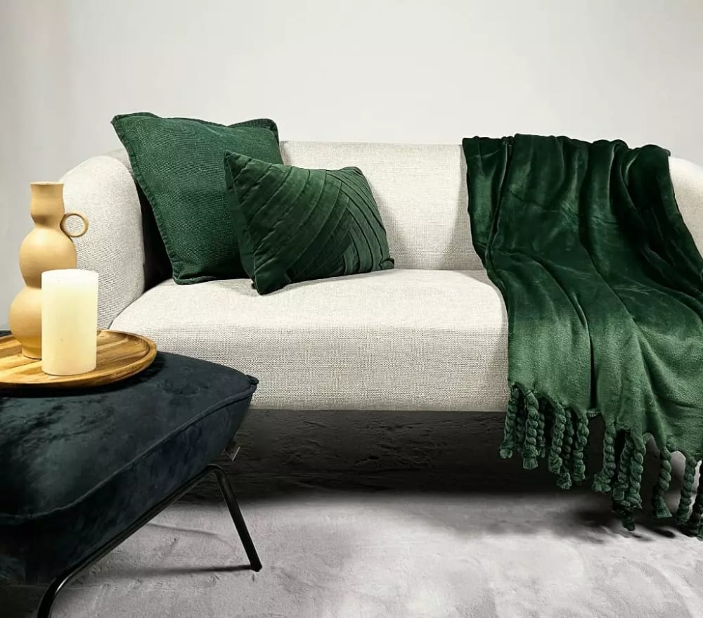 Plaid vert 150x200 cm