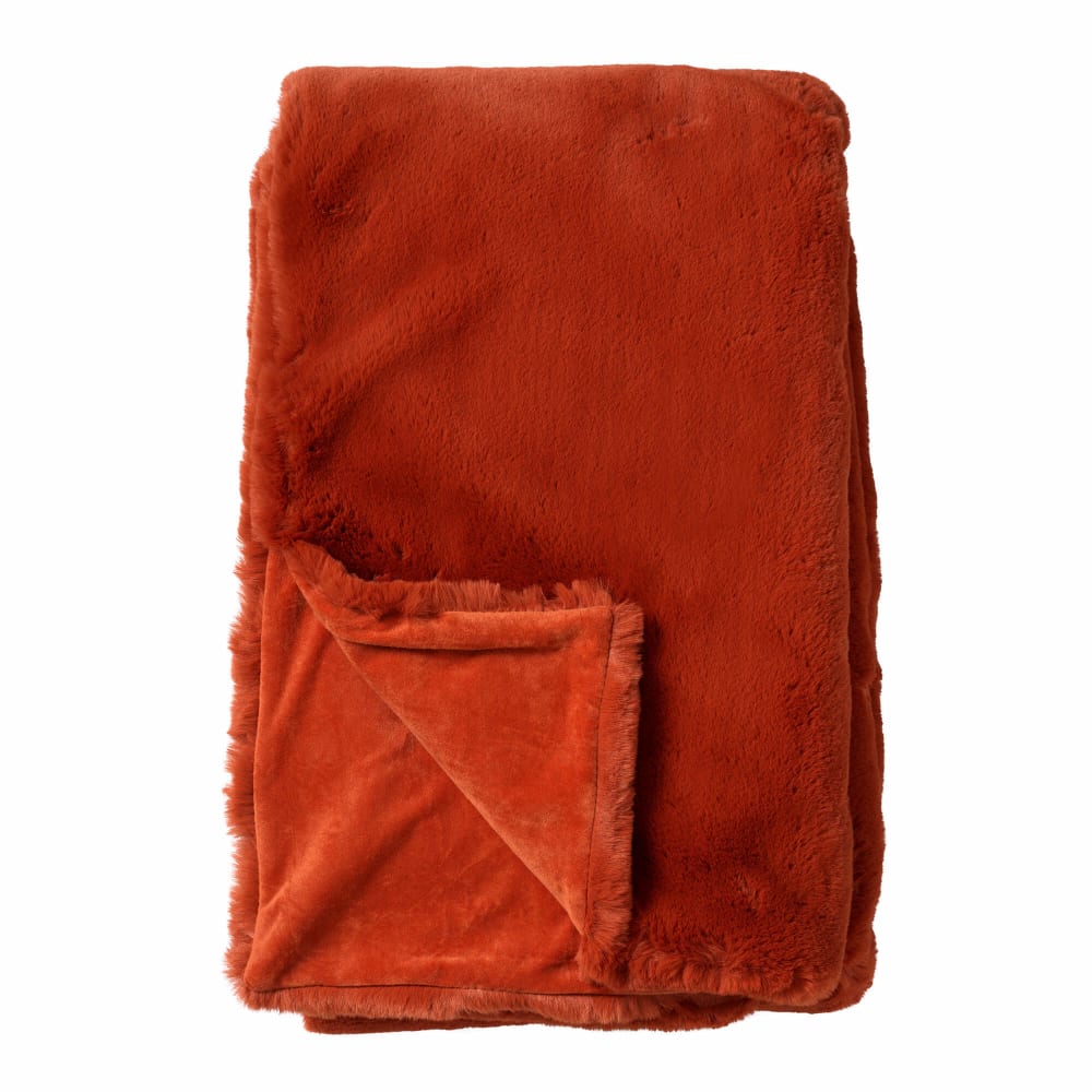 Plaid orange 140x180 cm - Maisons du Monde