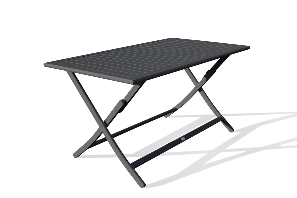 Table de jardin pliante en aluminium
