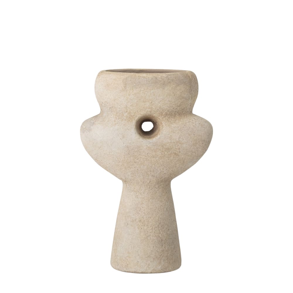 Vase en terre cuite beige