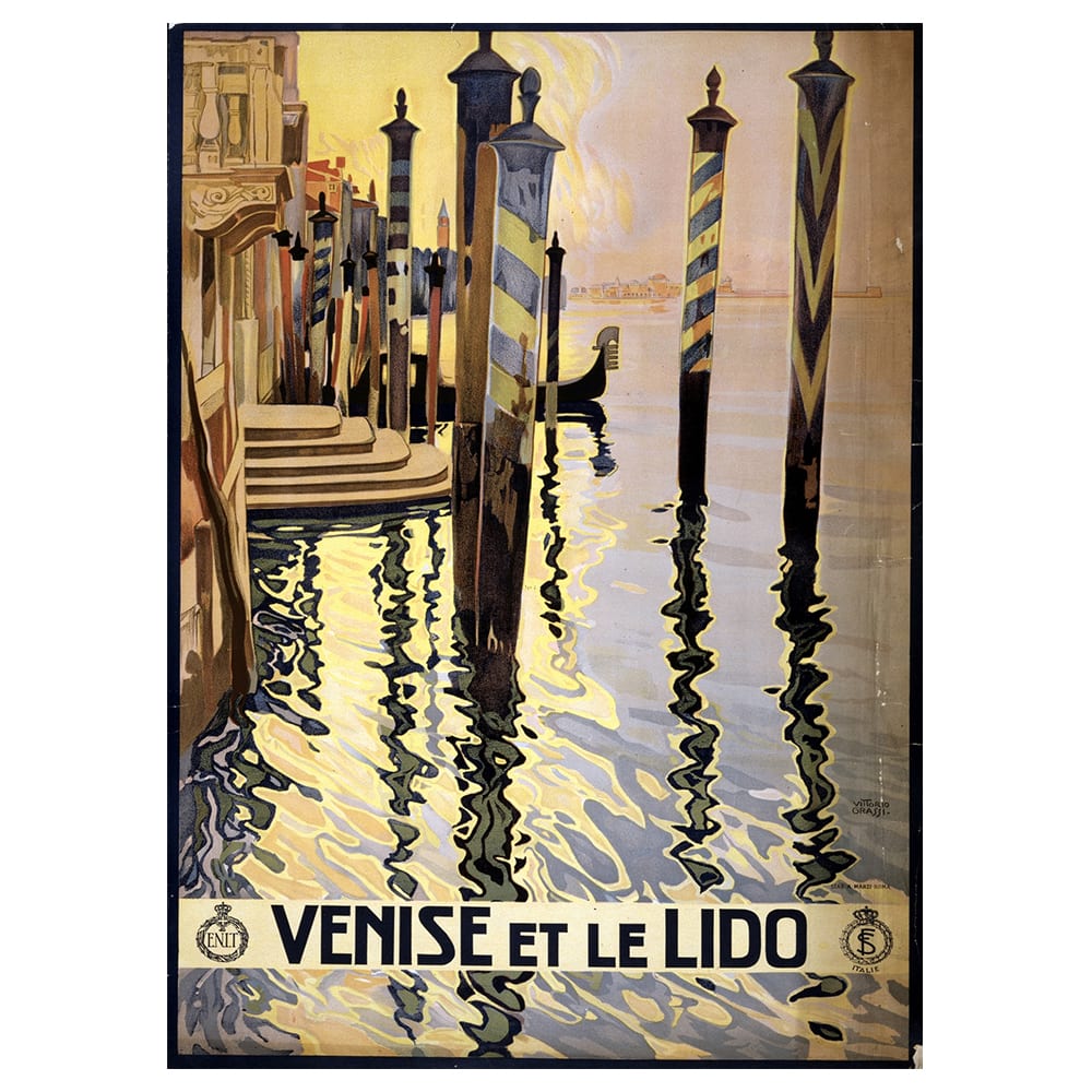 Poster turistico Venise et Le Lido cm. 50x70 - Multicolore - PES - Poliestere