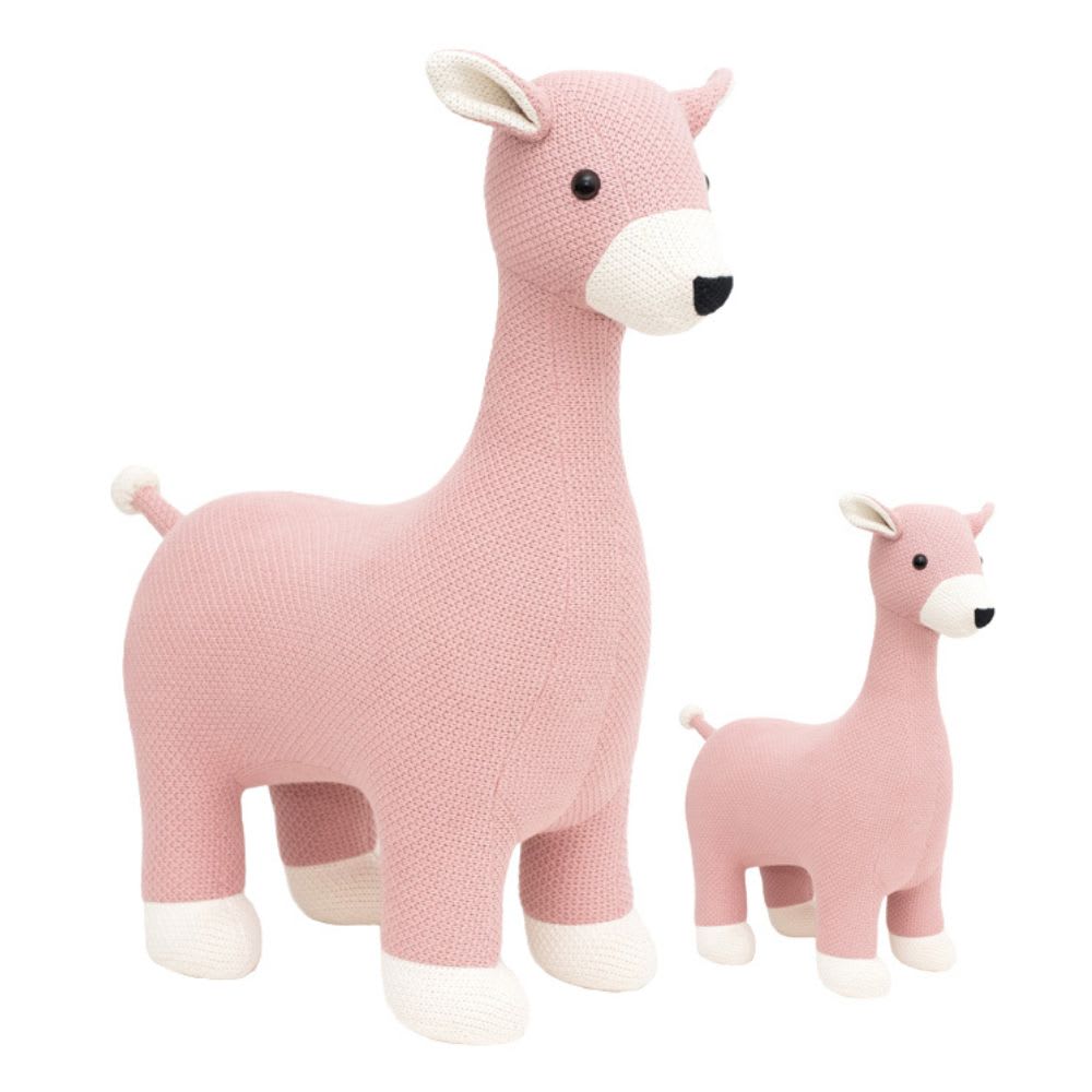 Pack peluches ciervos de algodón 100% rosa