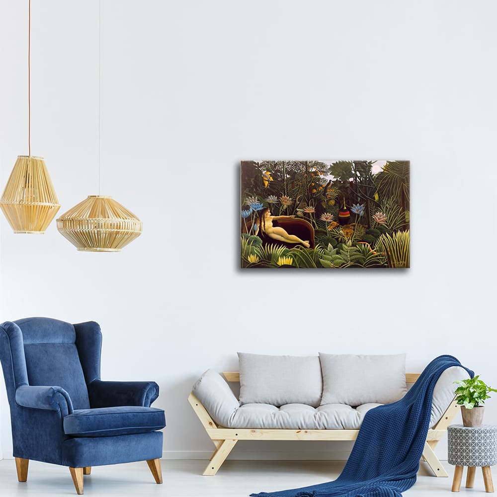 Tableau impression sur toile Le Rêve Henri Rousseau 80x120cm — vue 4