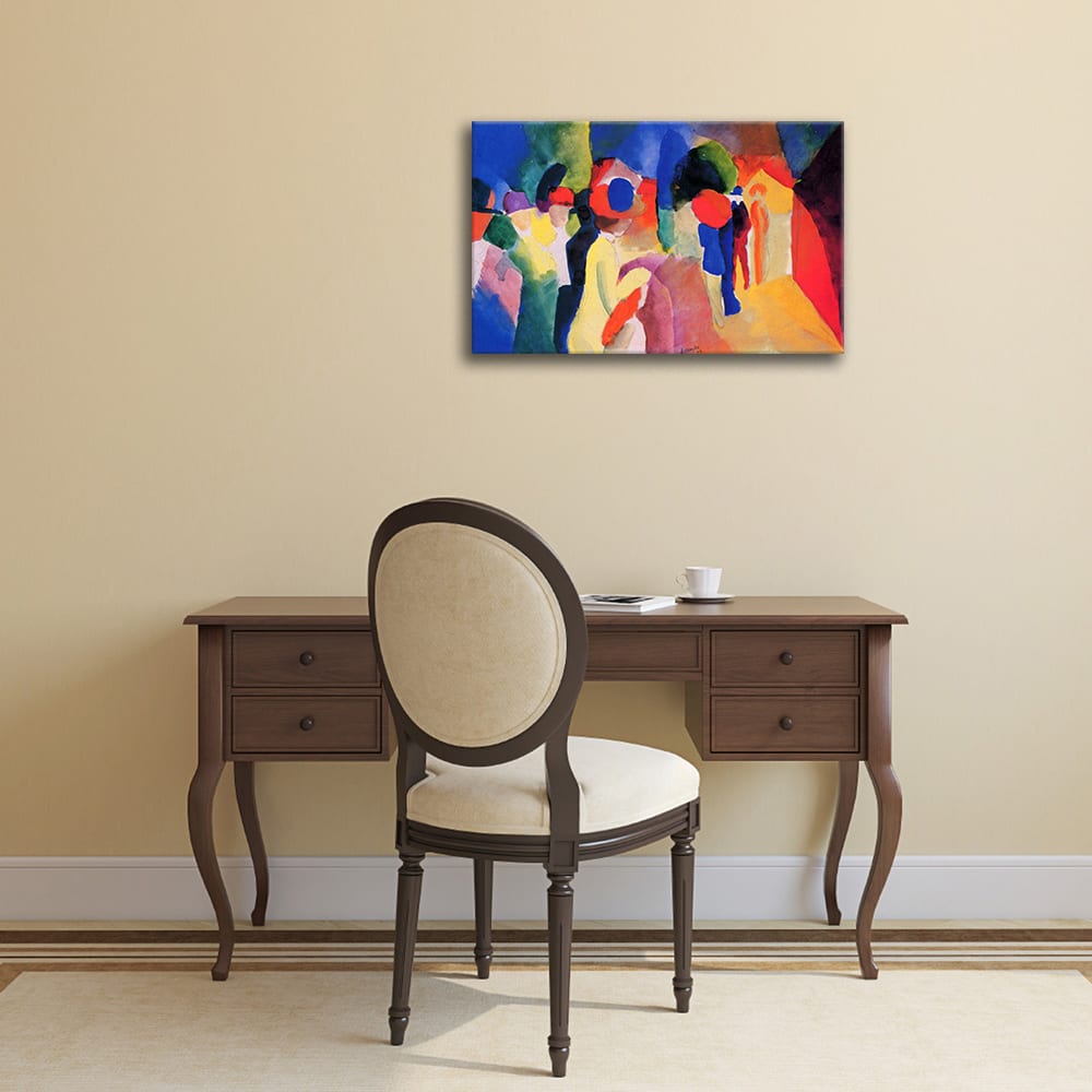 Tableau Femme à la Veste Jaune August Macke 60x90cm