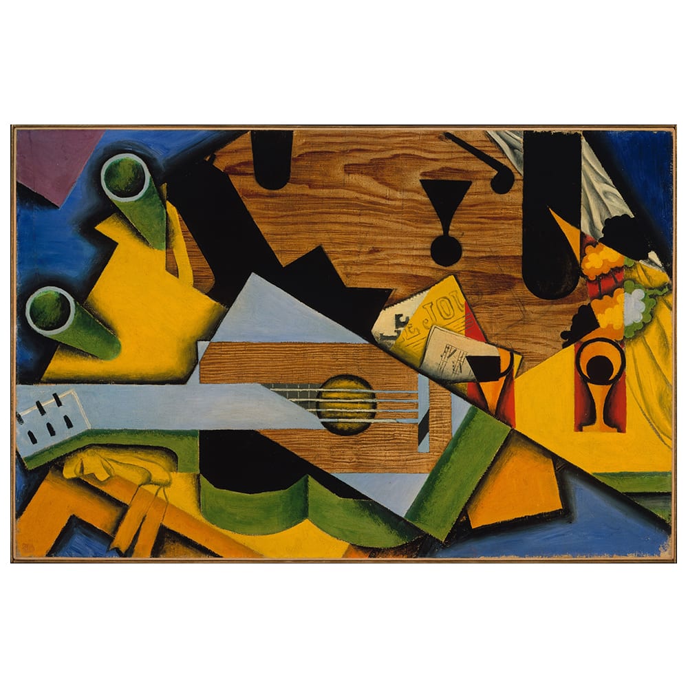 Cuadro lienzo - Naturaleza Muerta Con Guitarra - Juan Gris - cm. 60x90
