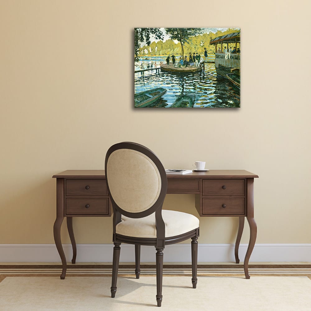 Cuadro lienzo - La Grenouillère - Claude Monet - cm. 80x100 - Maisons du Monde