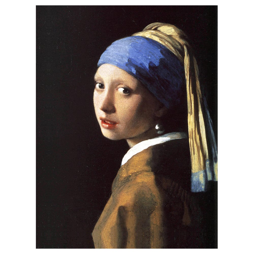 La Ragazza Con L'Orecchino Di Perla - Jan Vermeer cm. 50x70 - Multicolore - PES - Poliestere - Ragazza