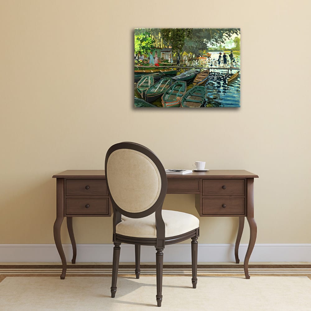 Tableau Baigneurs à la Grenouillère Claude Monet 50x60cm - Maisons du Monde