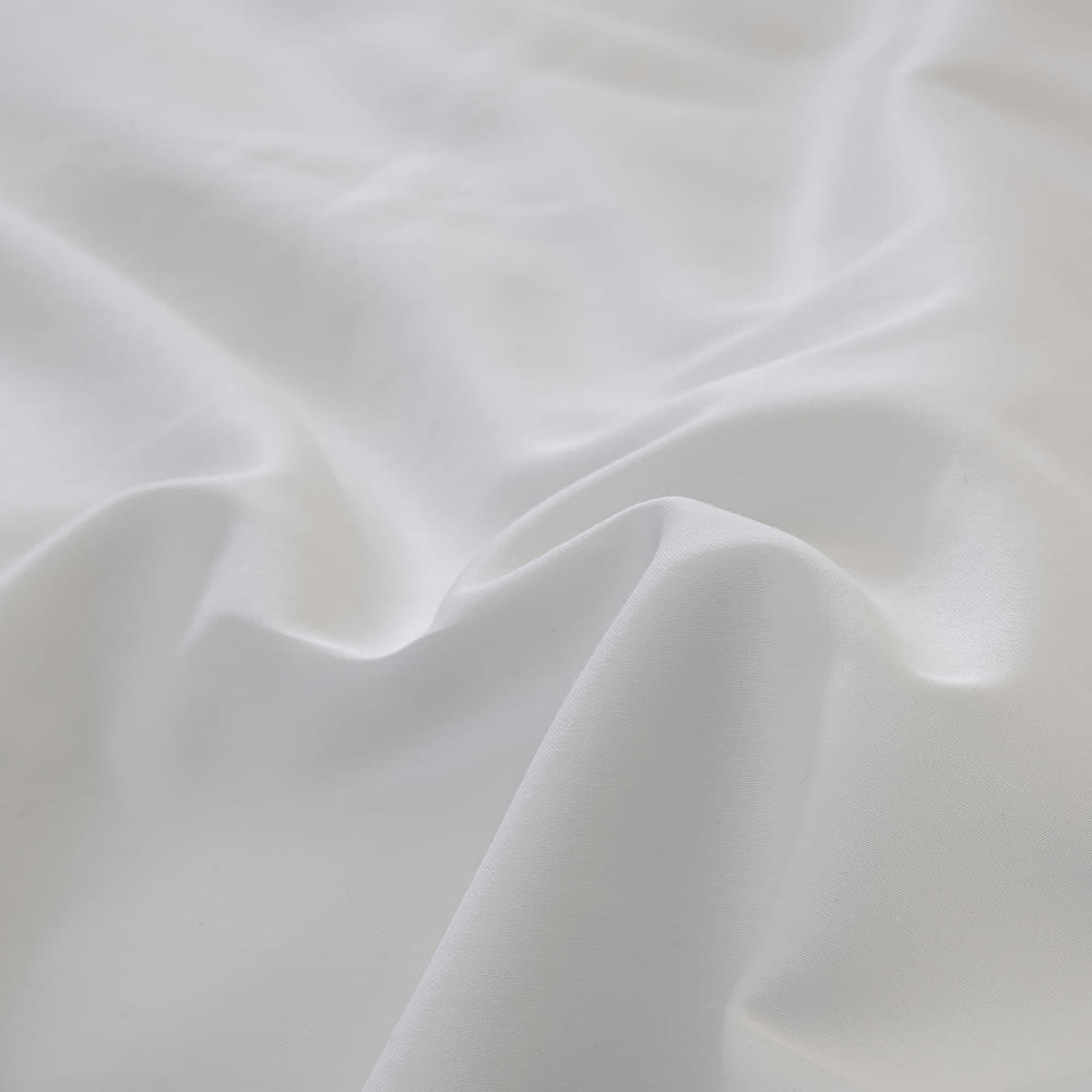 Juego de sábanas satén algodón egipcio 400 blanco 250x260 Cama 160 - Maisons du Monde