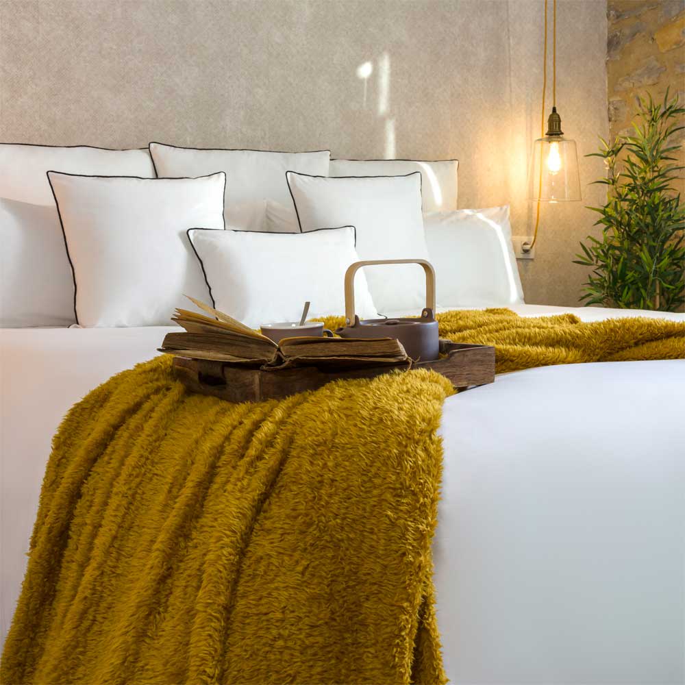 Funda nórdica 100% algodón orgánico blanco 220x220 cm cama 135 - Maisons du Monde