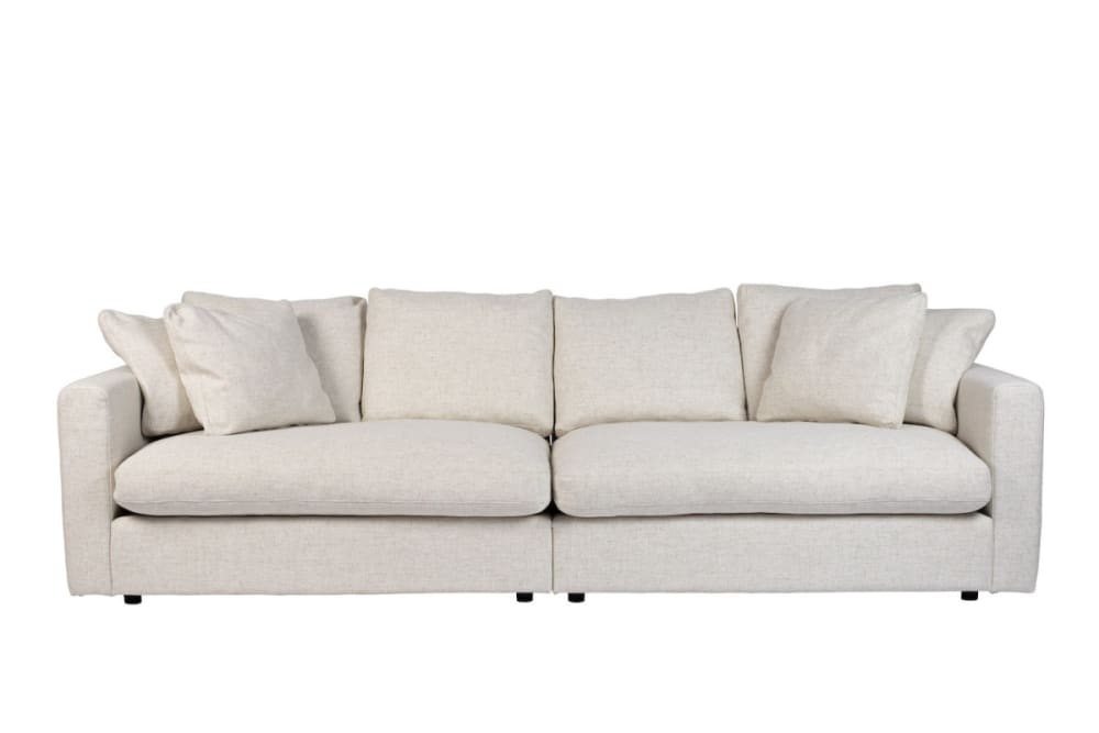 3-Sitzer-Sofa aus beigem Stoff