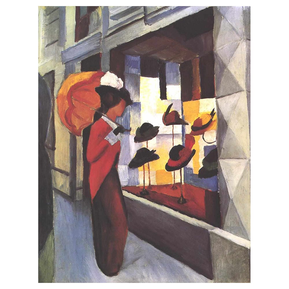 Stampa su tela - Il Negozio Della Modista - August Macke cm. 60x80 - Multicolore - PES - Poliestere