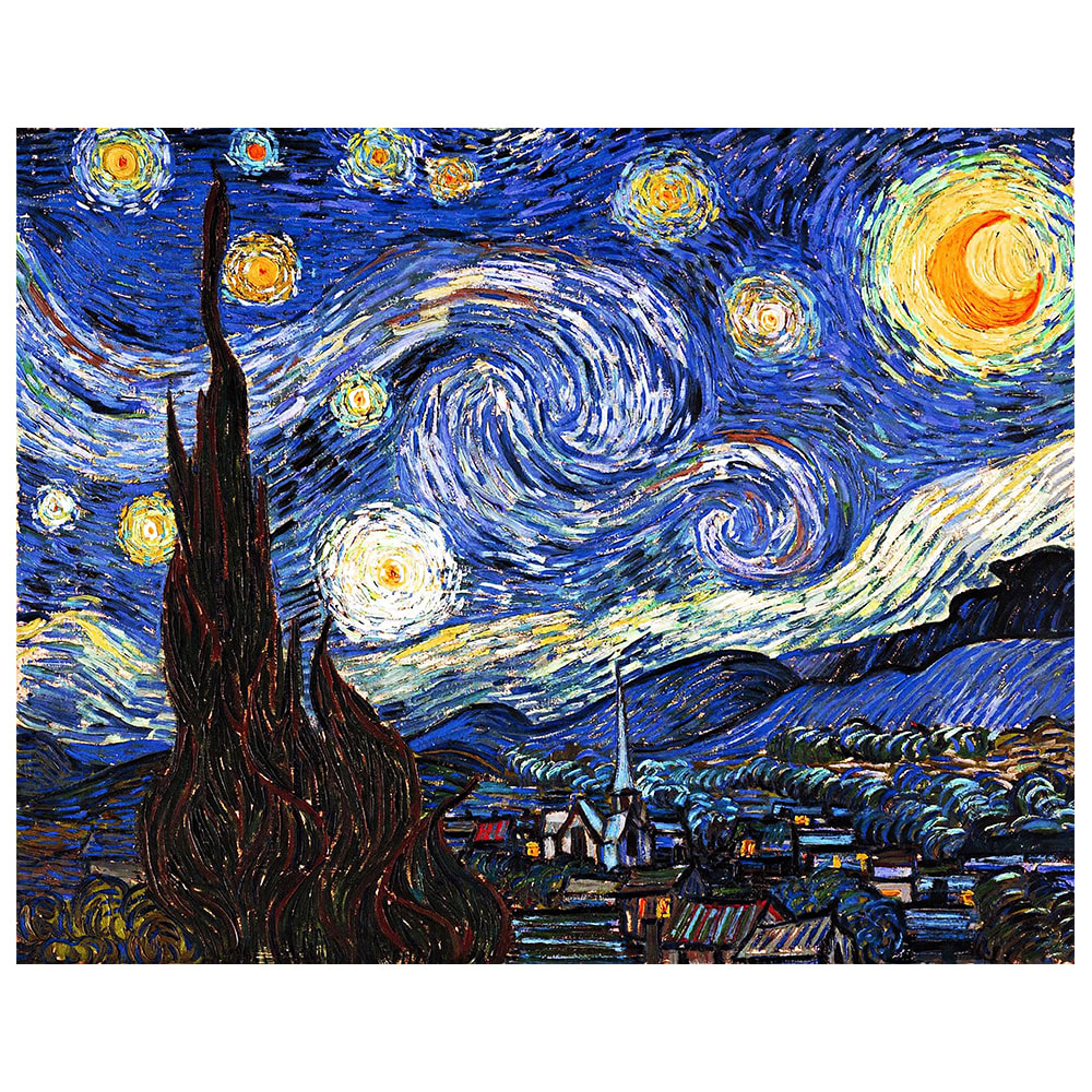 Cuadro lienzo - La Noche Estrellada - Vincent Van Gogh - cm. 40x50