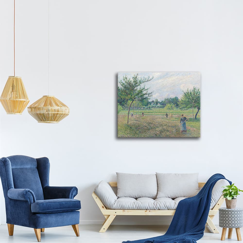 Stampa su tela - Fienagione A Éragny - Camille Pissarro cm. 50x60