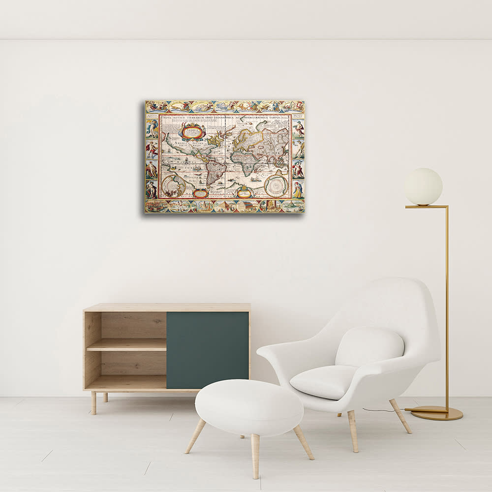 Tableau cartographie ancienne carte No. 31 40x50cm