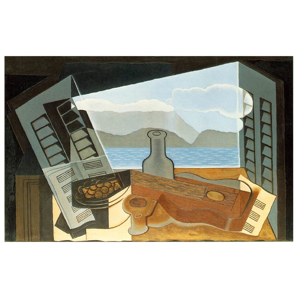 Tableau impression sur toile La Fenêtre Ouverte Juan Gris 50x70cm