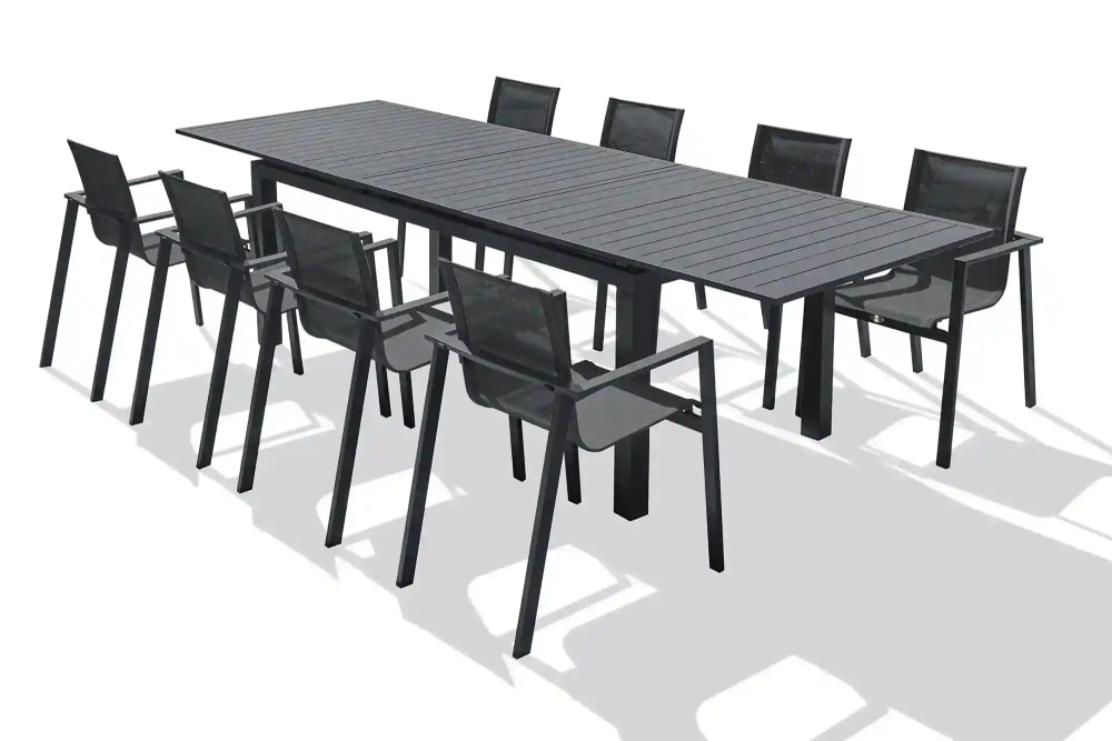 Ensemble repas de jardin en aluminium - Maisons du Monde