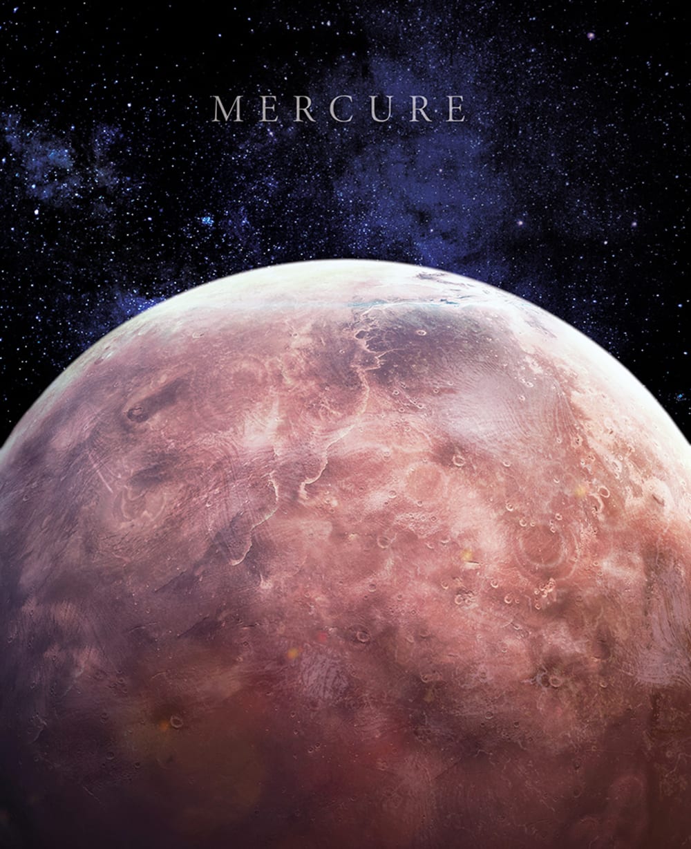 Tableau sur toile Mercure 40x50