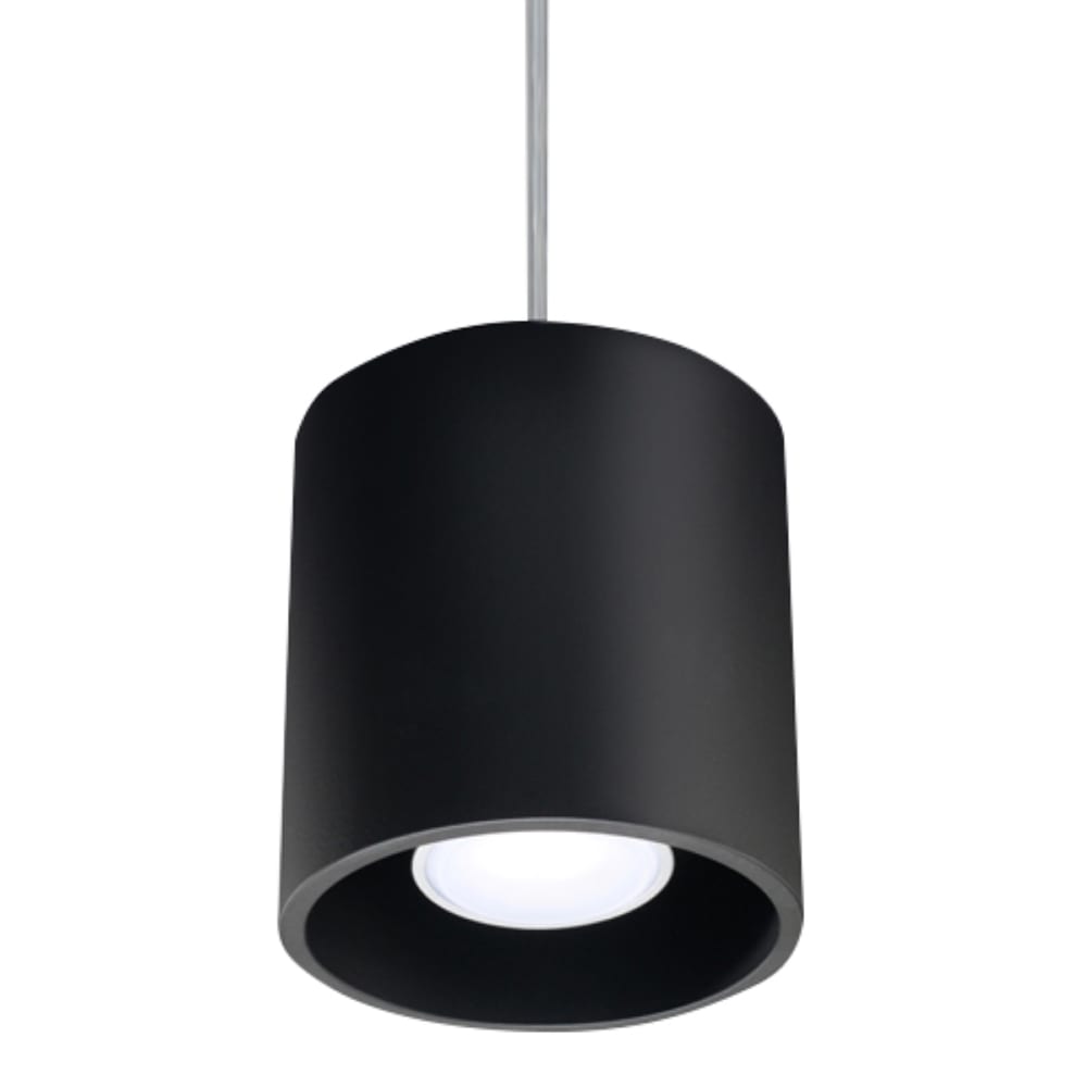 Lampada a sospensione nera alluminio - Modello Classico chic - Alluminio
