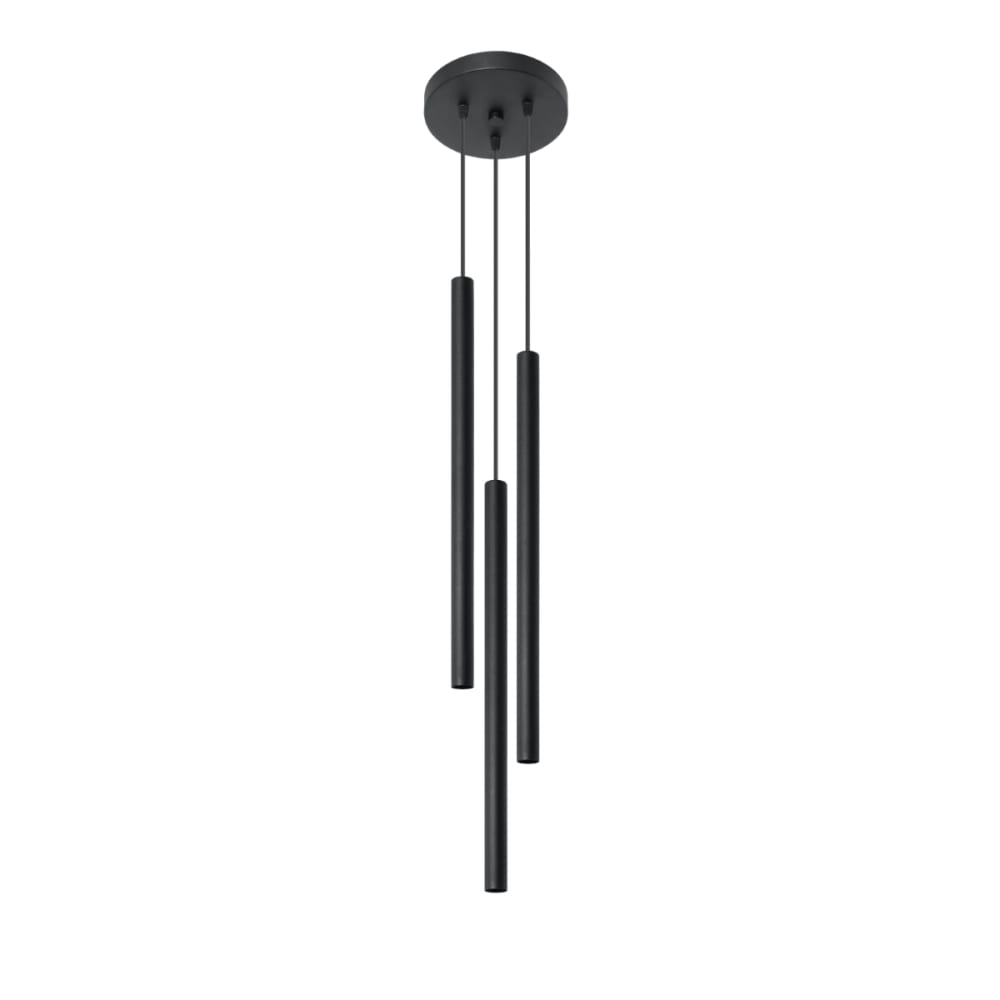 Sollux Lighting Pendelleuchten aus Stahl in Schwarz style classic chic Schwarz Metall