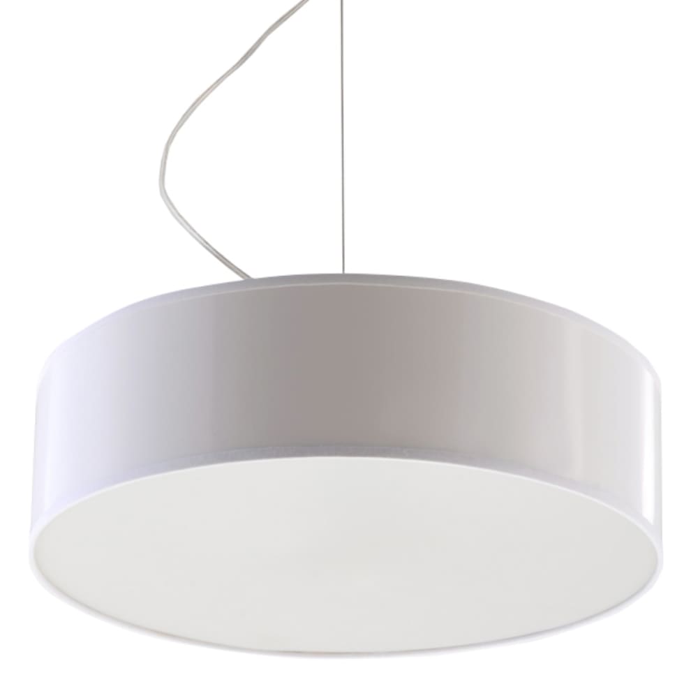 Sollux Lighting Pendelleuchten aus PVC in Weiß style classic chic Weiß Acryl