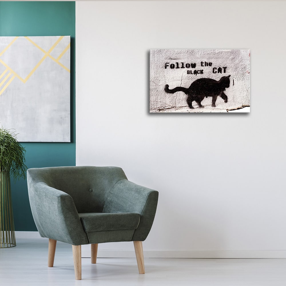 Tableau impression sur toile Graffitis Félins 50x70cm - Maisons du Monde