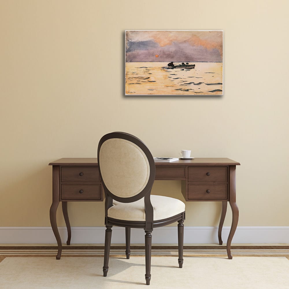Cuadro lienzo - Rowing Home - Winslow Homer - cm. 50x70 - Maisons du Monde