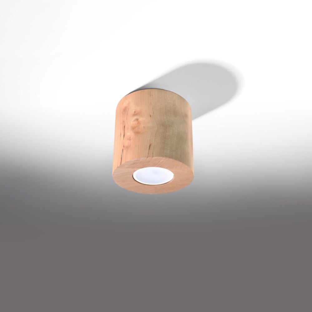 Plafonnier Bois Bois Naturel GU10 1 Orbis — vue 3