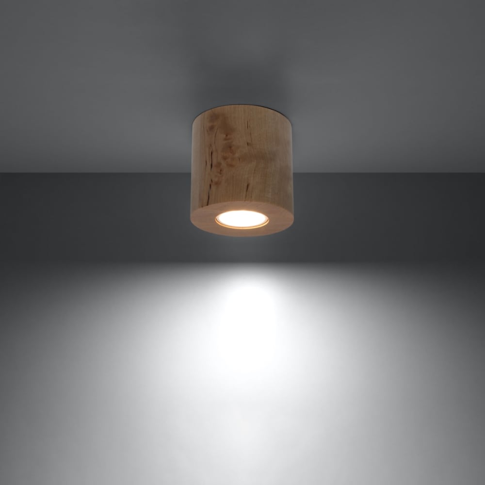 Plafonnier Bois Bois Naturel GU10 1 Orbis — vue 4