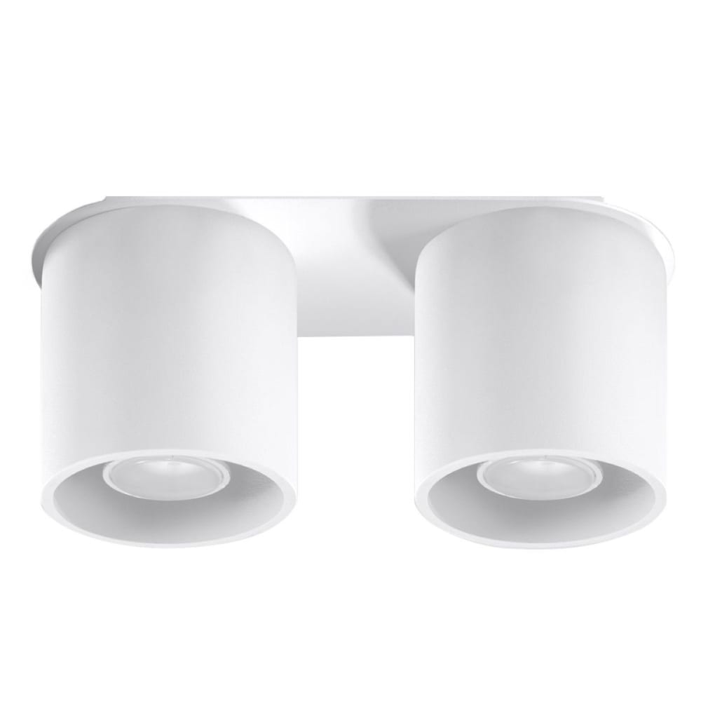 Plafonnier aluminium blanc H 12 cm