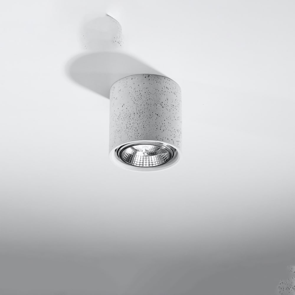 Plafonnier Béton Gris GU10 1 Cullo — vue 3