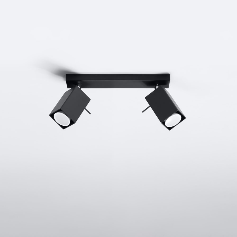 Lámpara de techo negro acero alt. 16 cm - Maisons du Monde