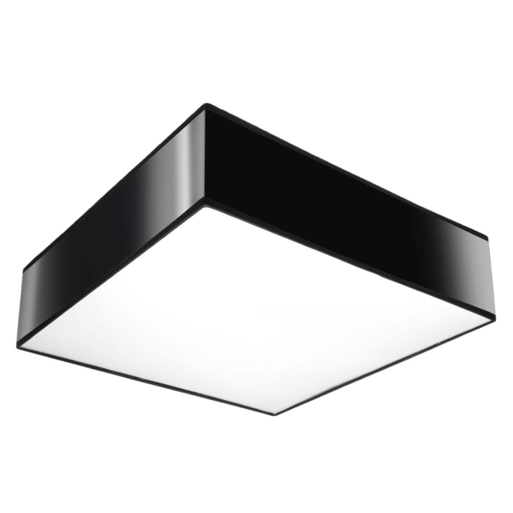 Plafonnier pvc Noir E27