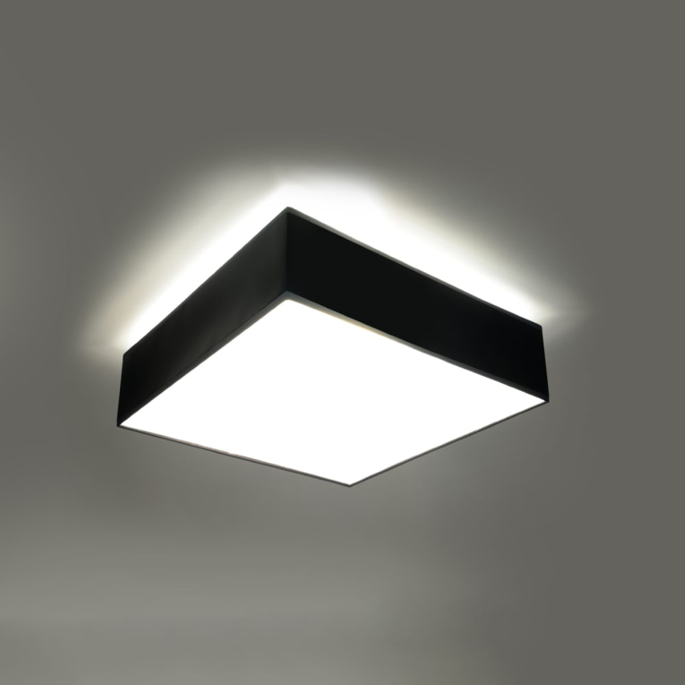 Plafonnier PVC Noir E27 2 Horus — vue 4