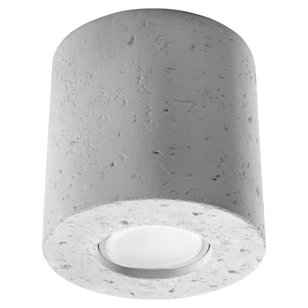 Plafonnier Béton Gris GU10 1 Orbis