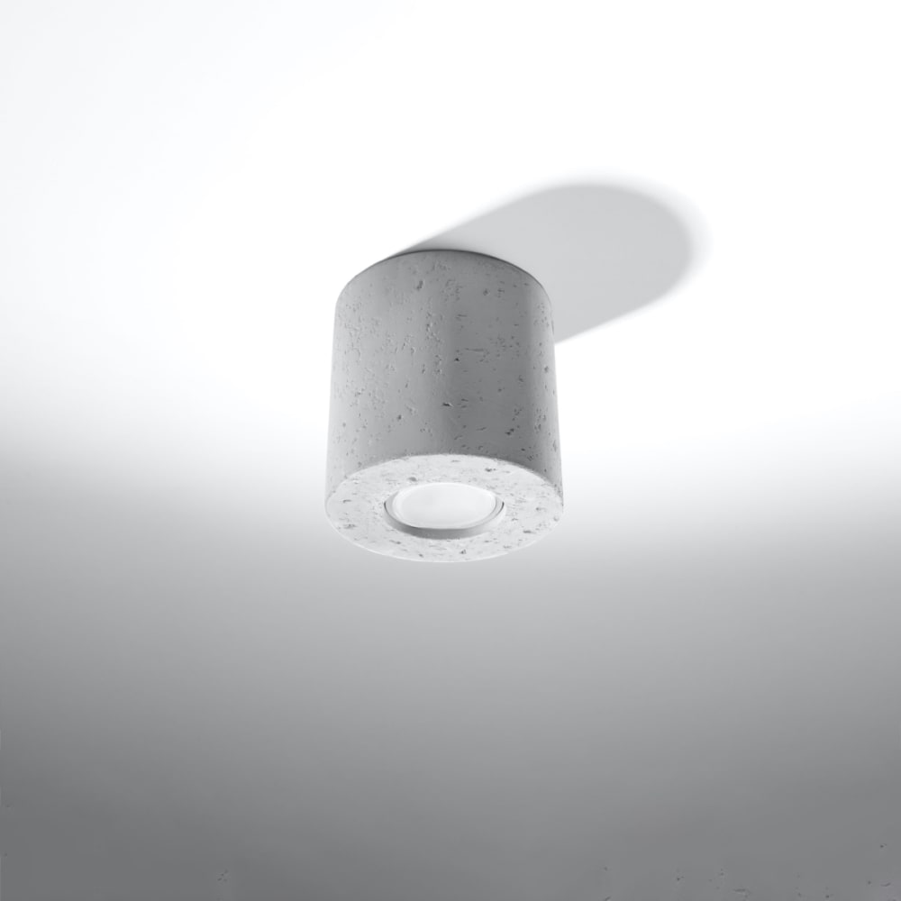 Plafonnier Béton Gris GU10 1 Orbis — vue 3